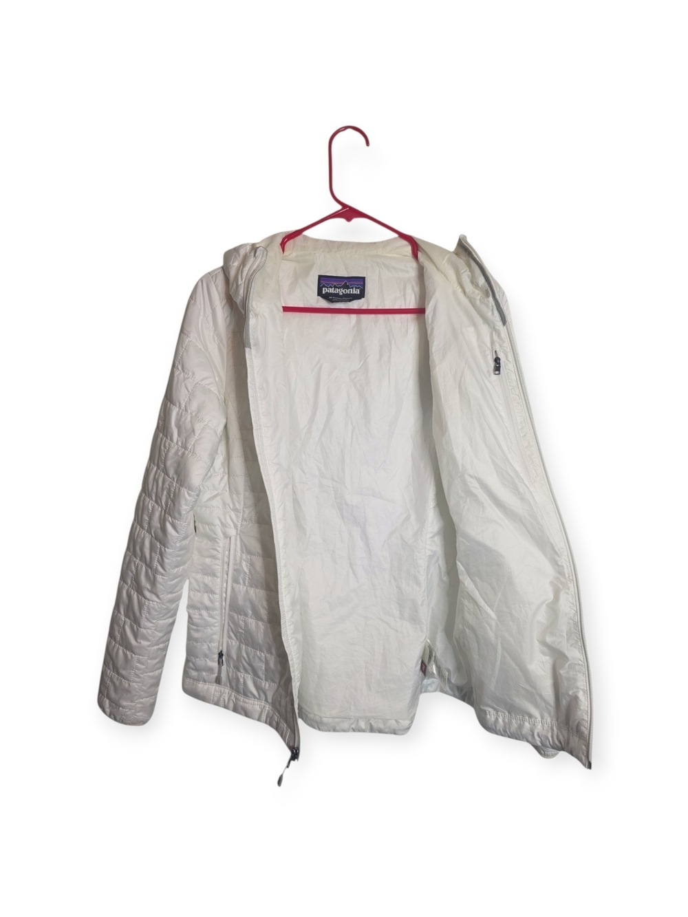 Women's Patagonia Nano Puff jacket in white, size medium - Picture 4 of 5